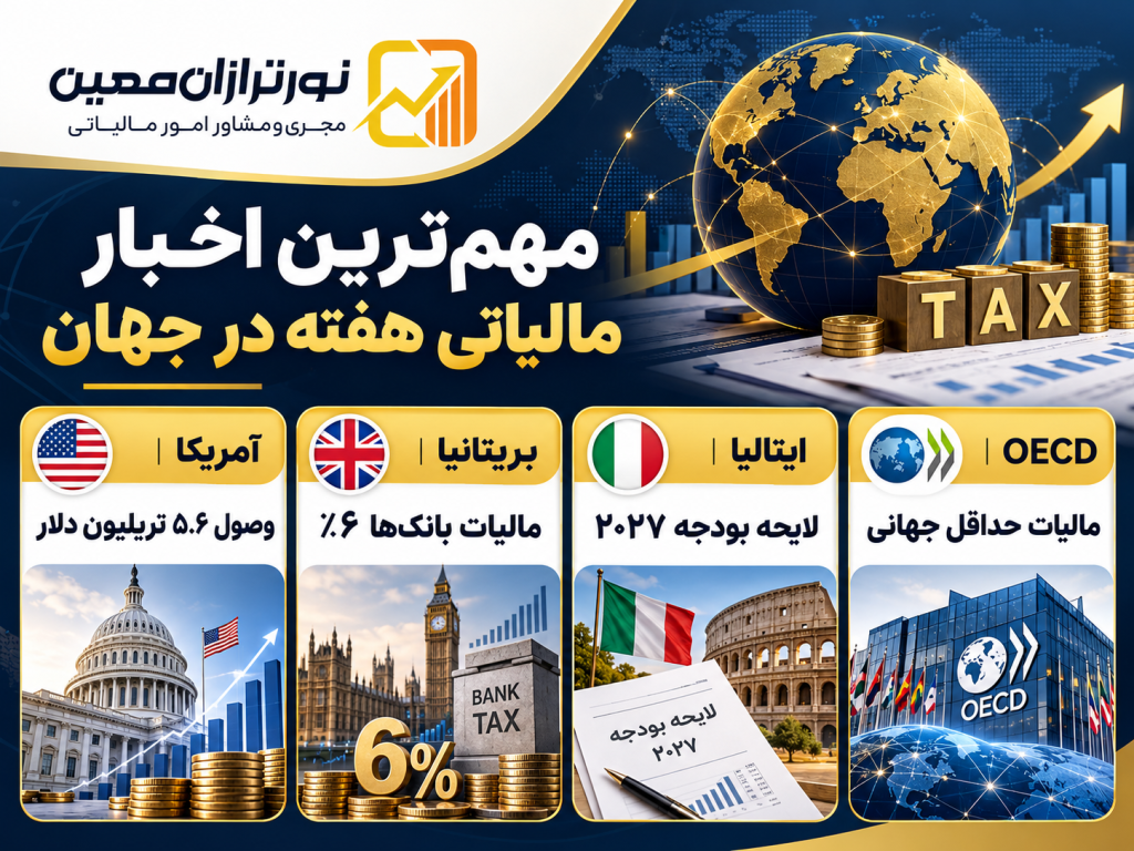 مالیات در هفته‌ای که گذشت؛ هفته اول آبان ۱۴۰۵ (۲ تا ۸ آبان)
