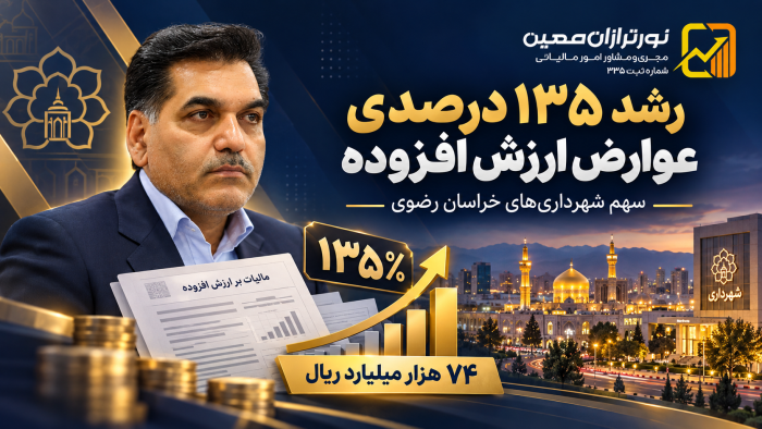 رشد ۱۳۵ درصدی عوارض مالیات بر ارزش افزوده شهرداری‌های خراسان رضوی
