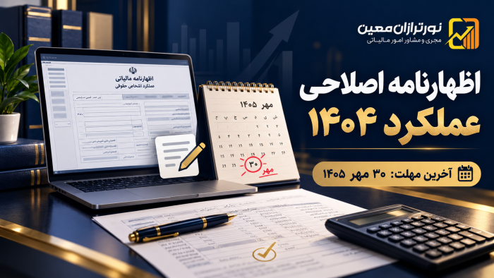 امکان ثبت اظهارنامه اصلاحی عملکرد ۱۴۰۴ اشخاص حقوقی تا ۳۰ مهر ۱۴۰۵