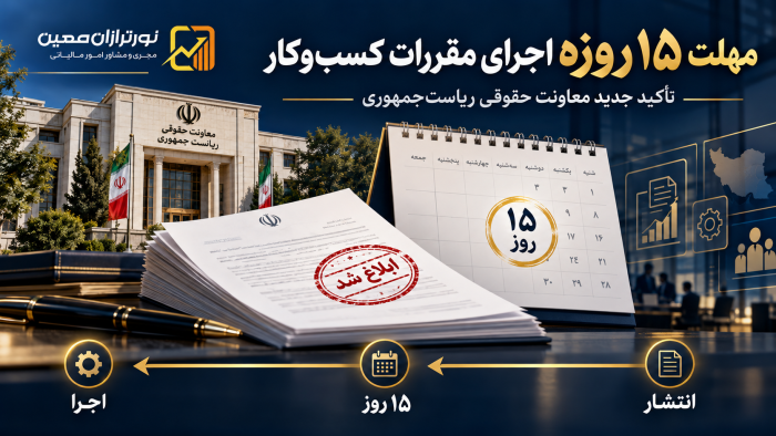 مهلت اجرای مقررات کسب و کار و فاصله ۱۵ روزه تا اجرا